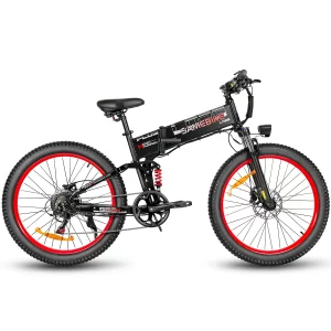 SAMEBIKE LO26 Plus Skládací horské elektrokolo – 26" Fatbike Off-Road (1000W)