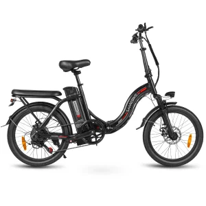 SAMEBIKE CY20 Skládací elektrokolo – 20" Městský dříč s prodlouženým sedadlem