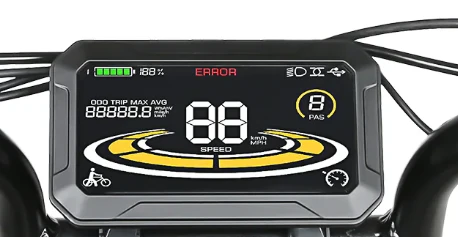 Vodorovný barevný LCD displej SAMEBIKE