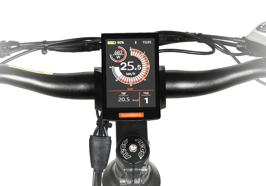 Barevný LCD displej SAMEBIKE na řídítkách