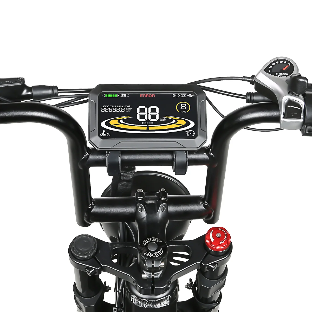 Barevný LCD displej SAMEBIKE s ovladačem