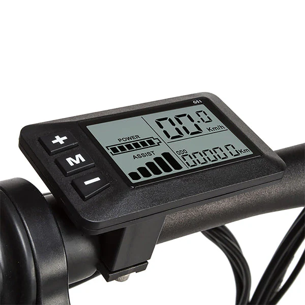 Monochromatický LCD displej SAMEBIKE z boku