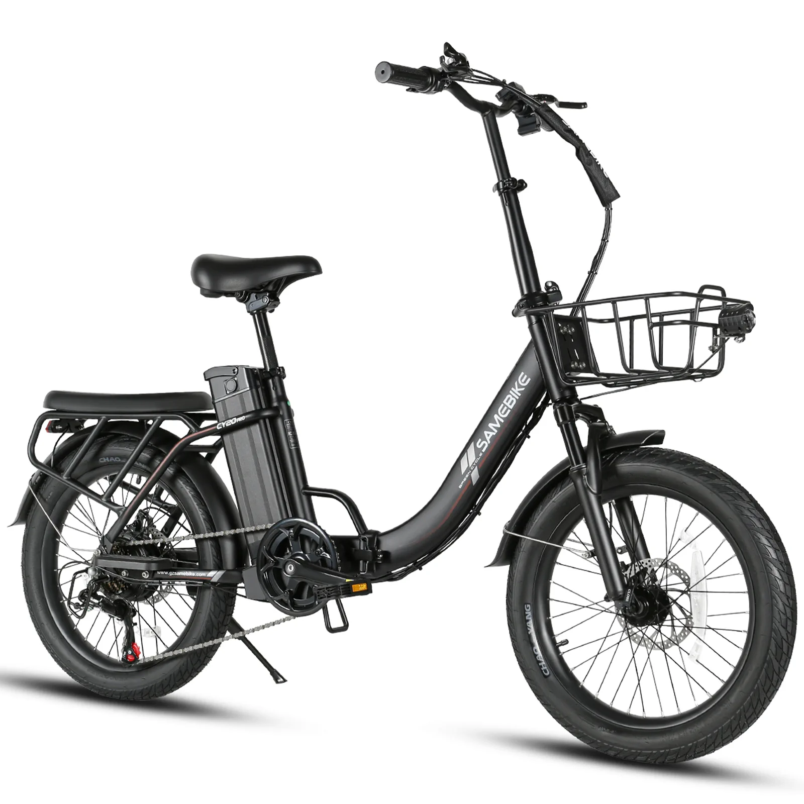 Černé SAMEBIKE CY20 Pro-FT – tříčtvrteční pohled zprava
