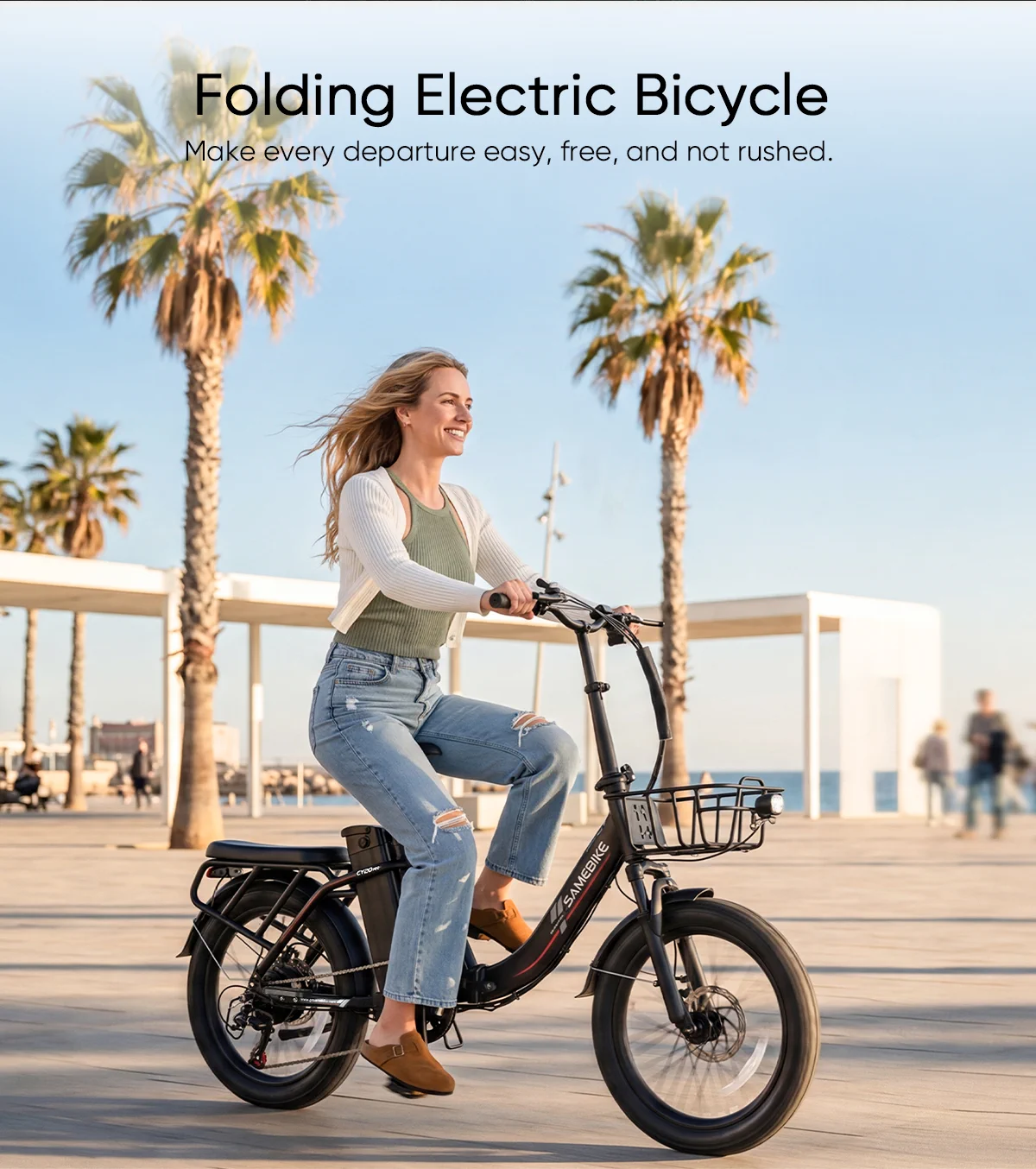 SAMEBIKE CY20 Pro-FT jako skládací elektrokolo do města