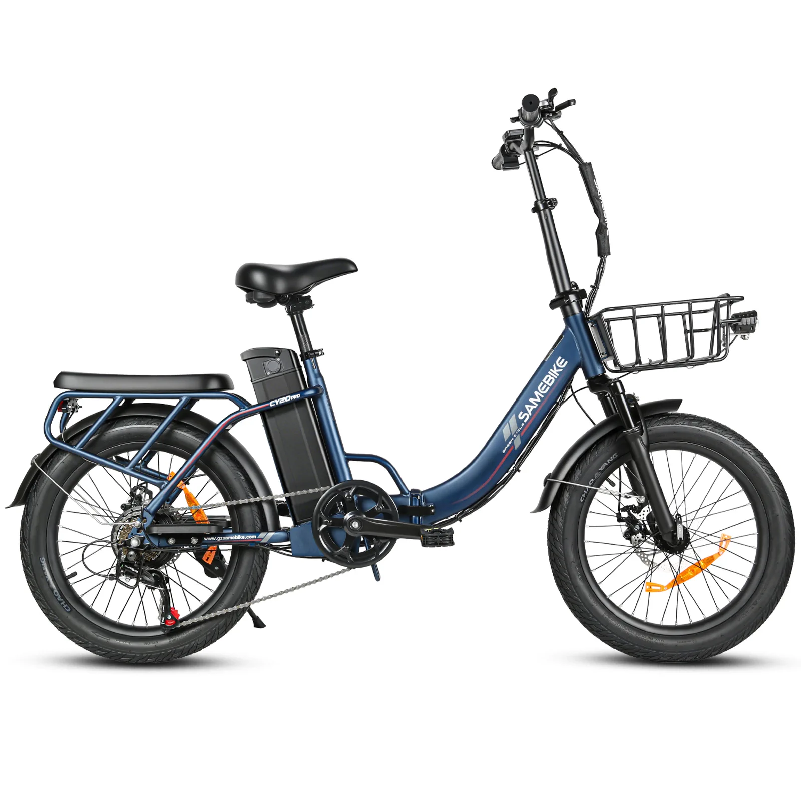 SAMEBIKE CY20 Pro-FT v jezerní modré – boční pohled