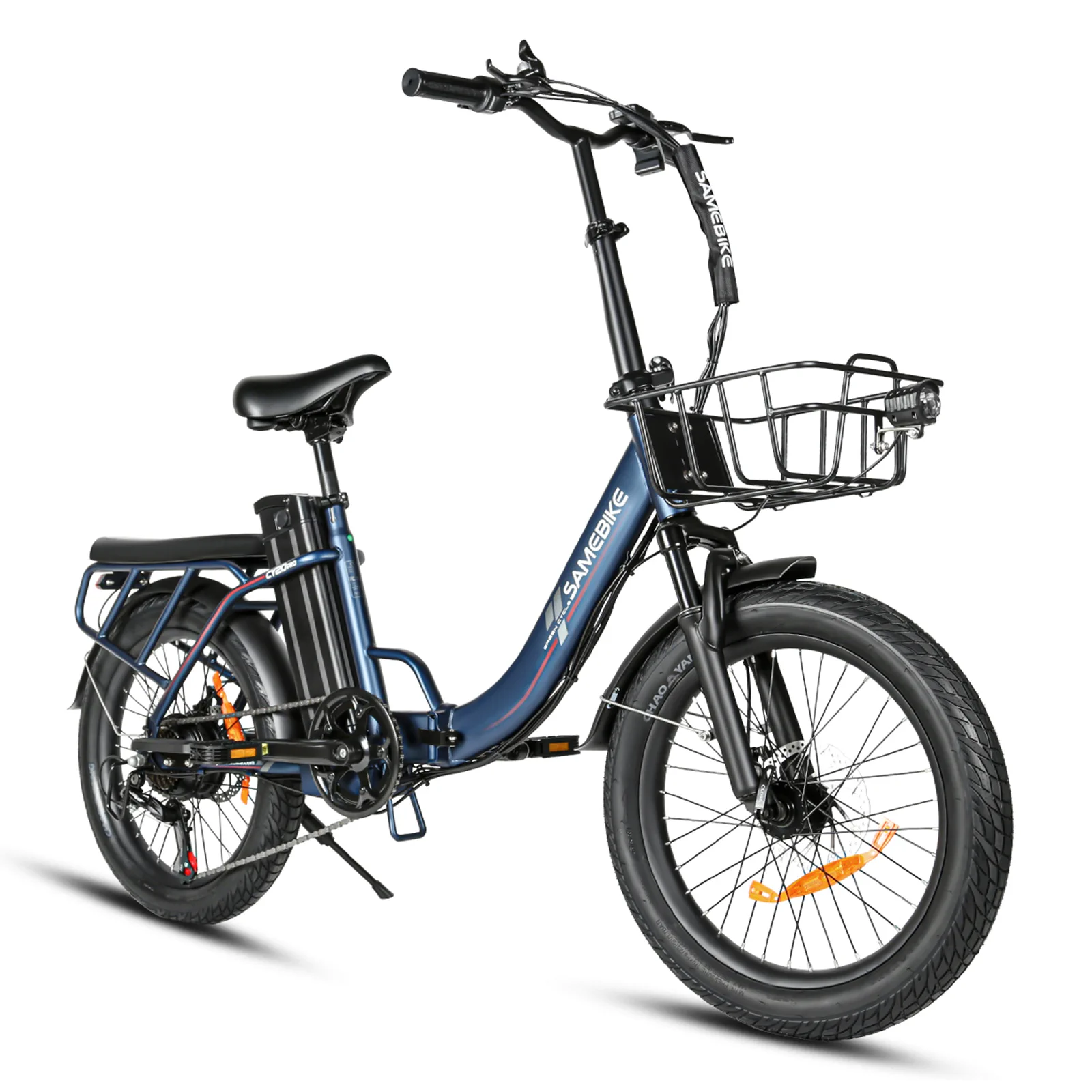 SAMEBIKE CY20 Pro-FT v jezerní modré – tříčtvrteční pohled zprava