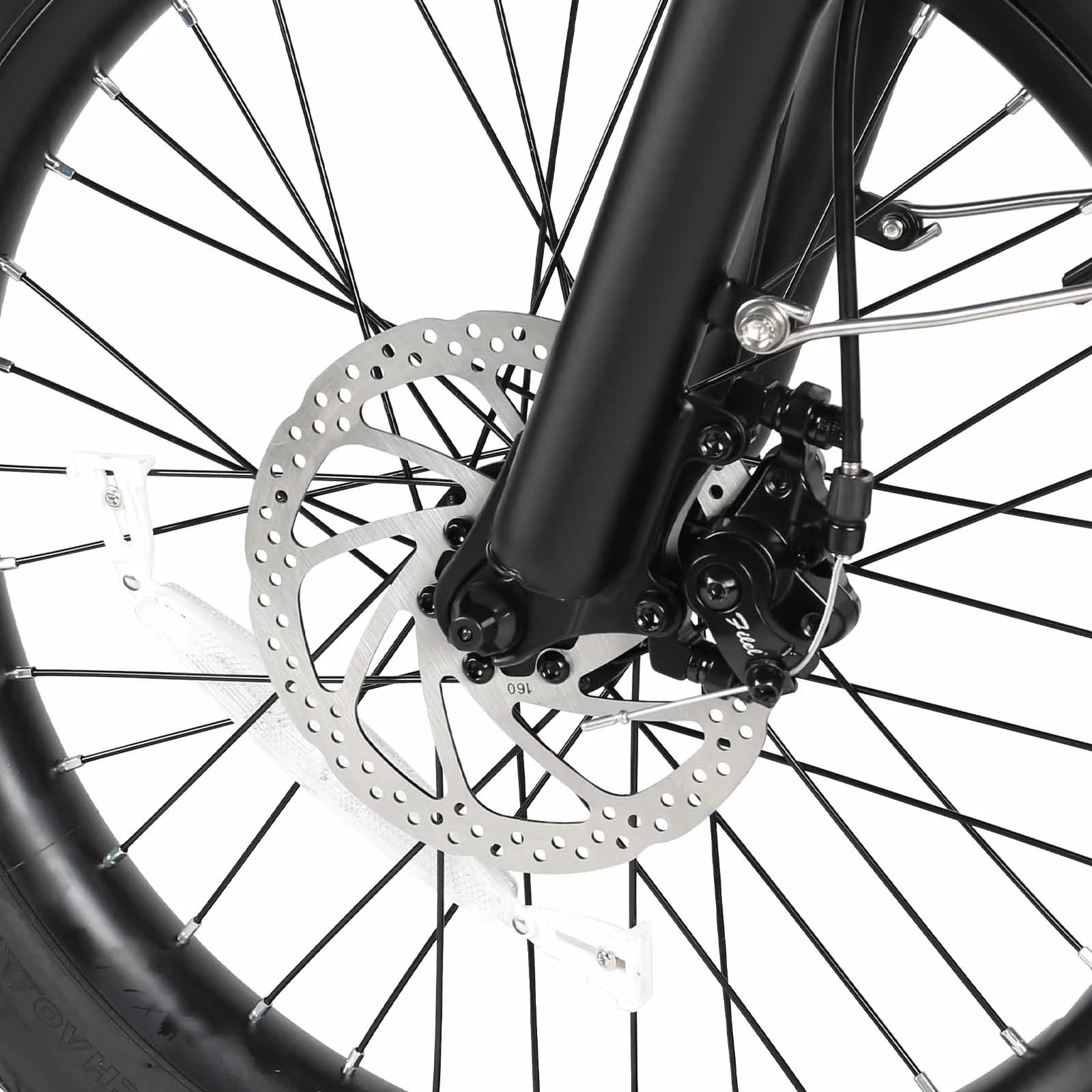 Detail mechanické kotoučové brzdy SAMEBIKE CY20 Pro-FT