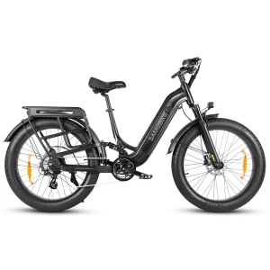 SAMEBIKE CREST v černé barvě – boční pohled