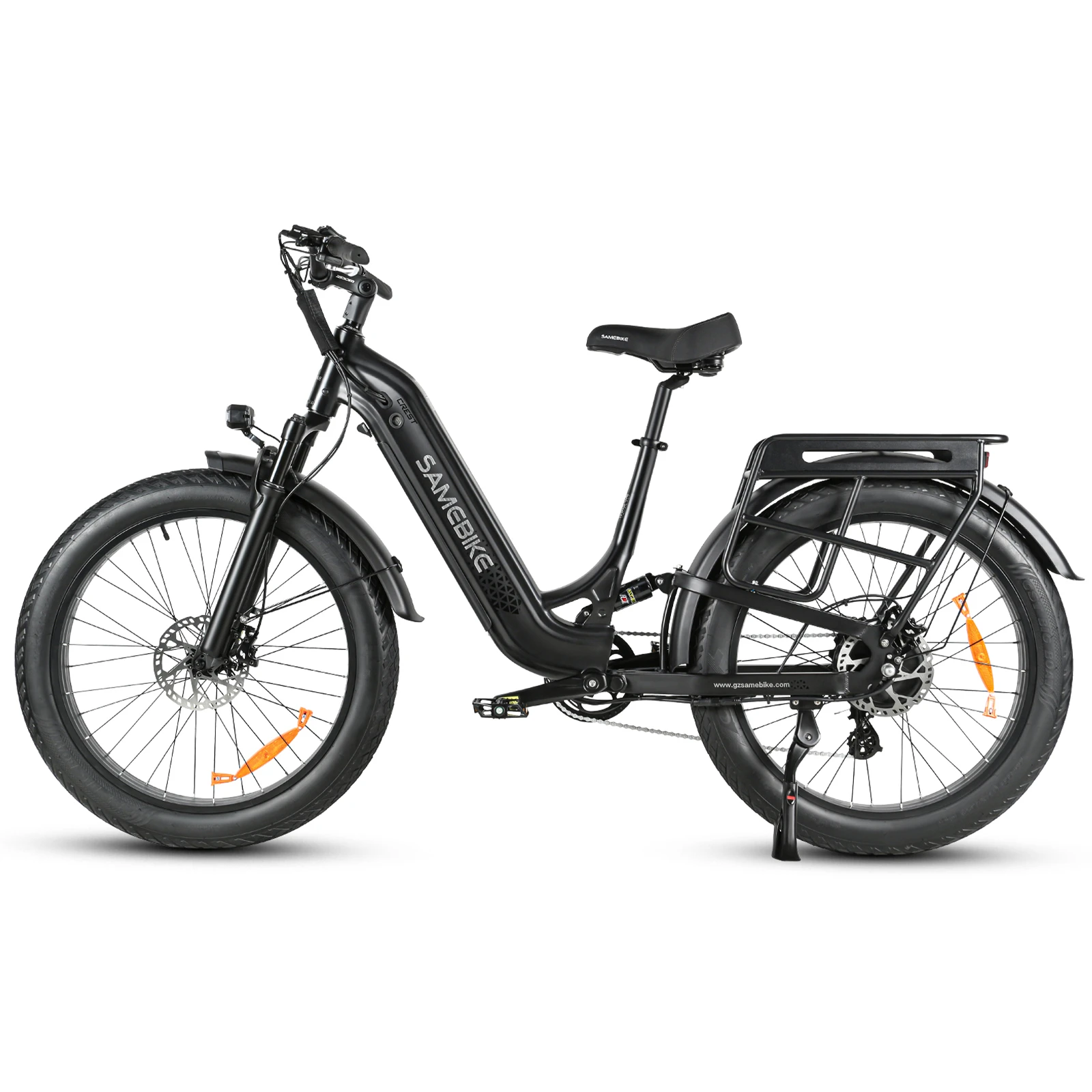 Černá SAMEBIKE CREST – opačný boční pohled