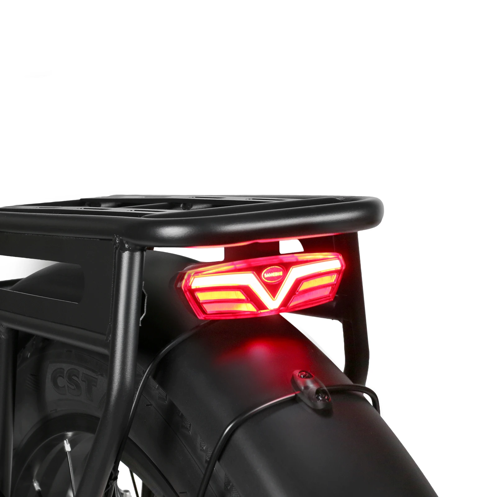 Zadní světlo s funkcí brzdového světla na SAMEBIKE CREST