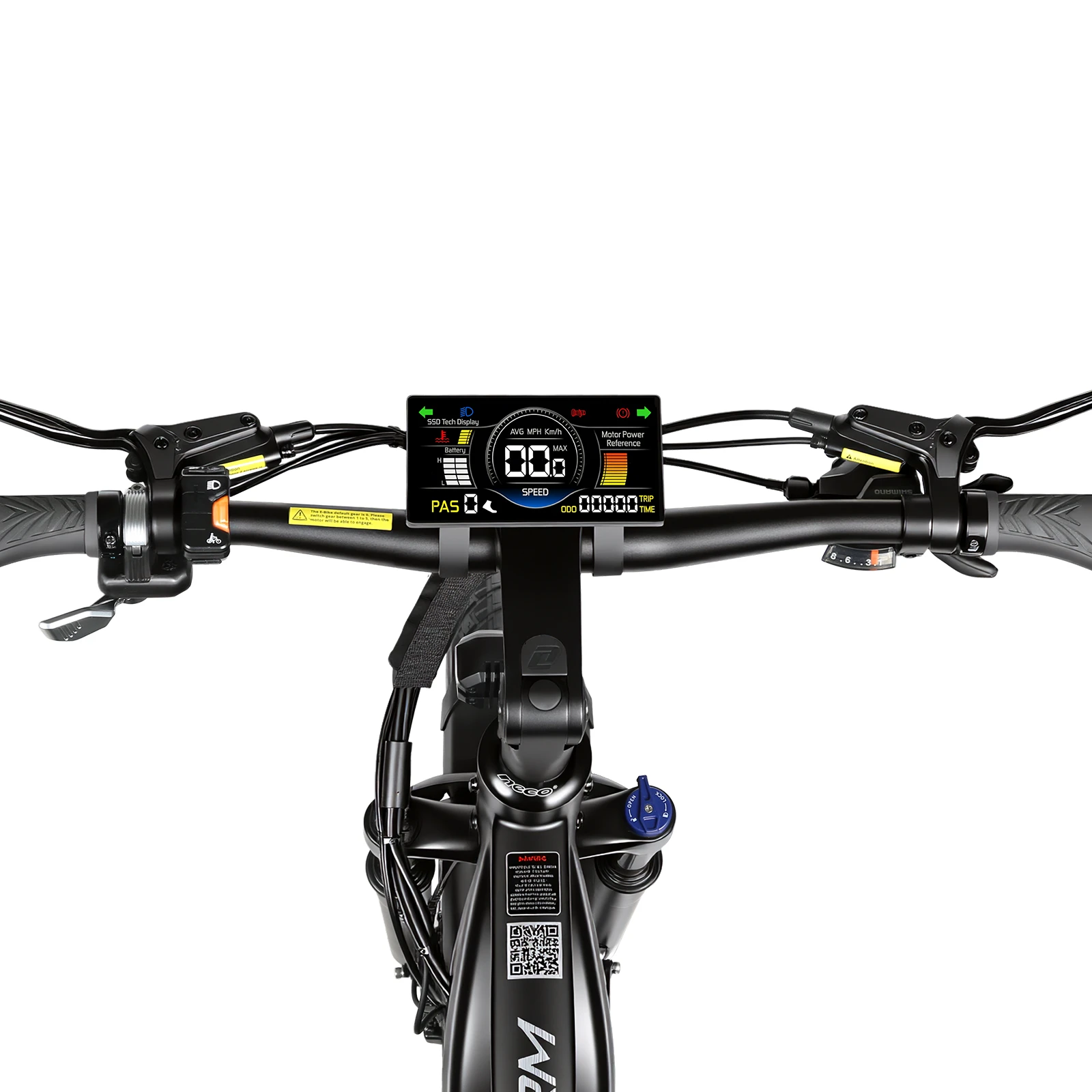 Středový barevný LCD displej 5 palců na SAMEBIKE STORM